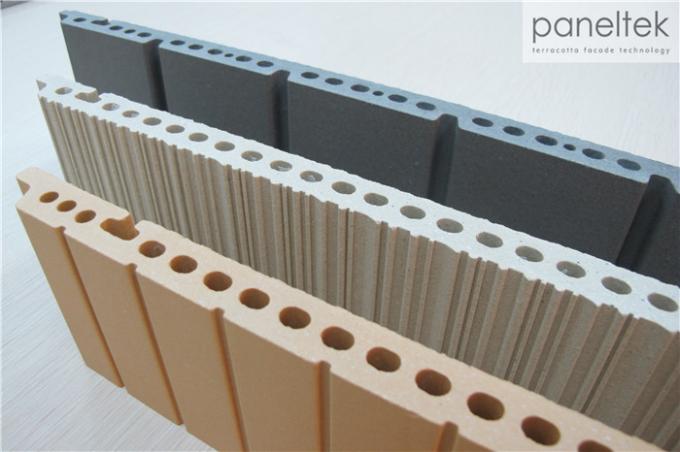 Strukturiertes externes Wand-Umhüllungs-Terrakotta-Platten-System 300 - 1500mm Länge