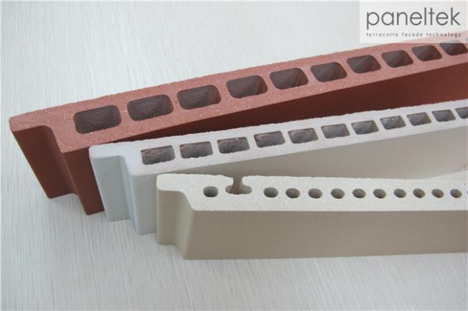 Einfaches Installations-Terrakotta-Kaltfassade-System mit gerillter Oberfläche